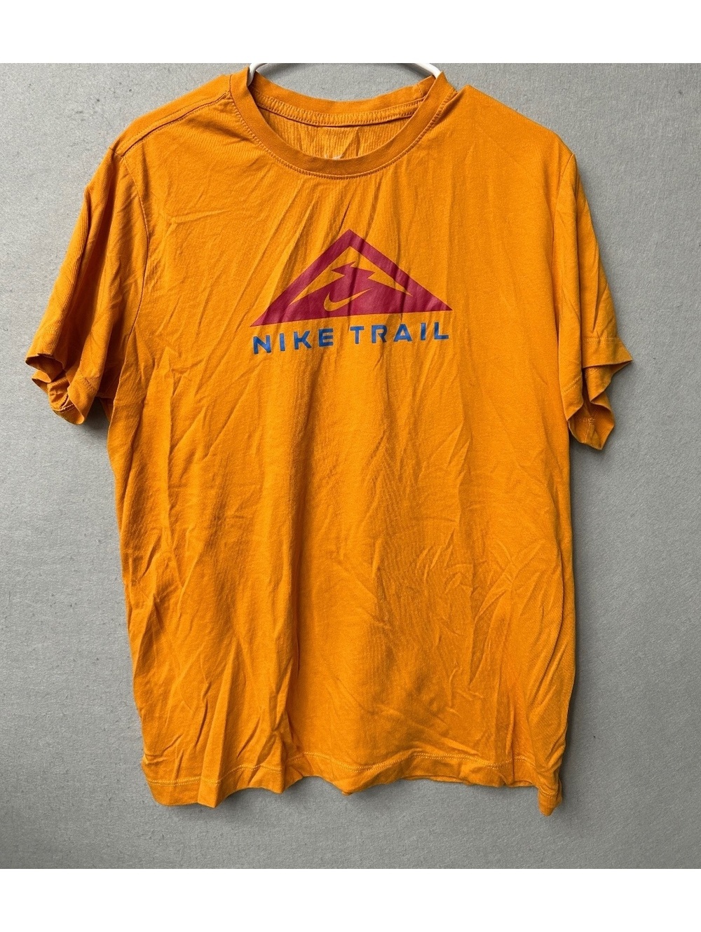 The Nike Tee Dri Fit Orange Nike Trail T Shirt  Mens Size L